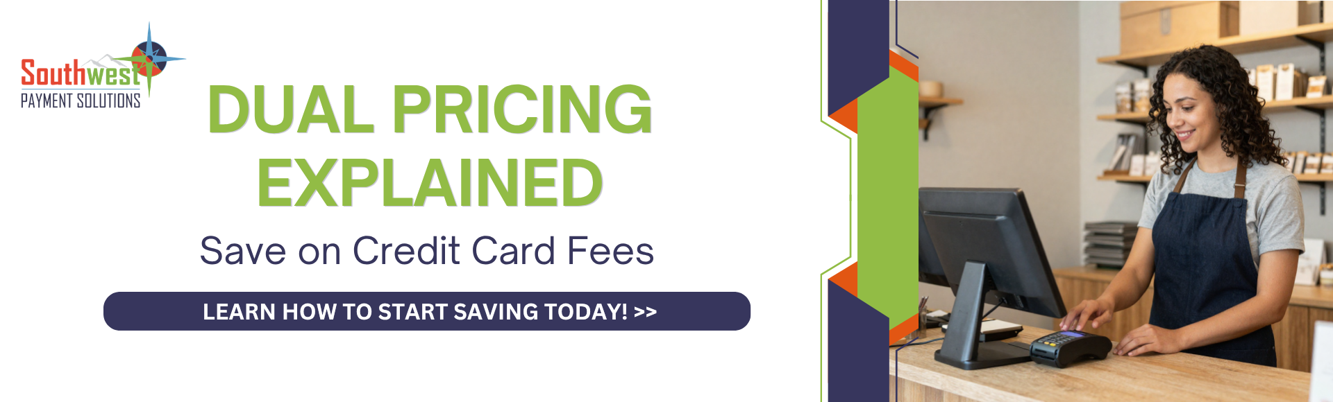 Dual pricing explained — how small businesses save on credit card processing fees with a dual pricing program from Southwest Payment Solutions.